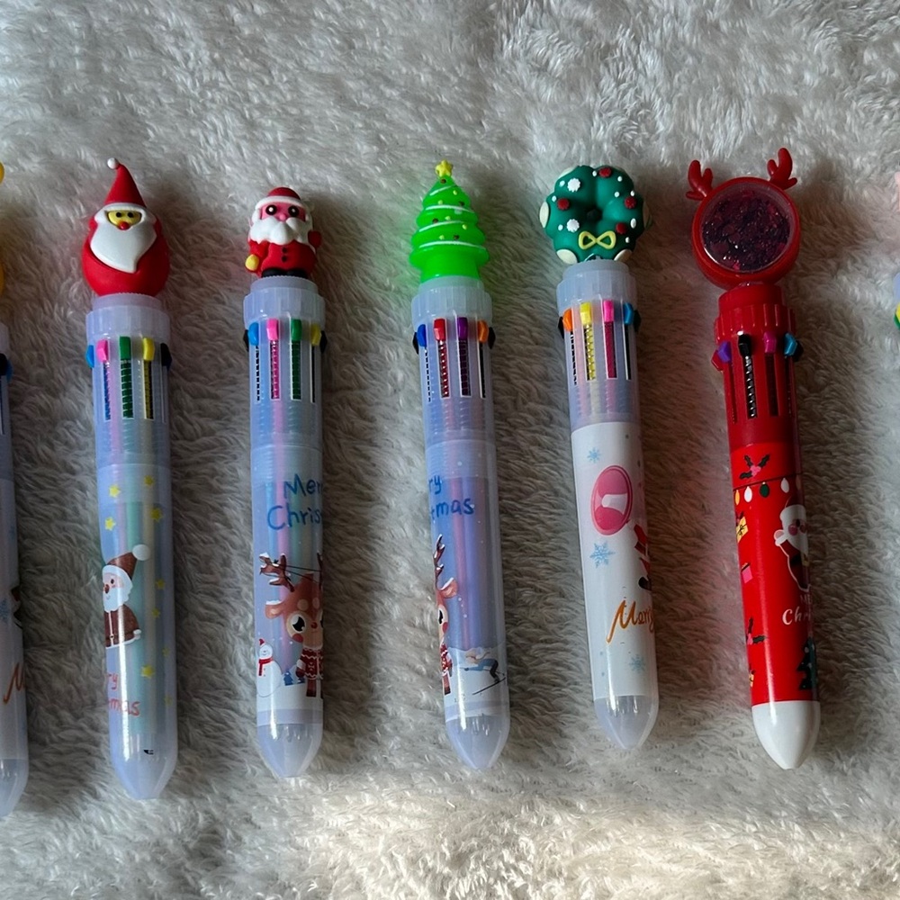 Festive Multicolor Christmas Pen Choose 2
